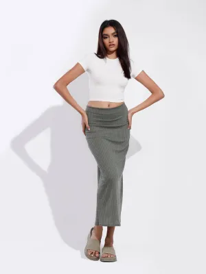 Sage High Neck Short Sleeve T-Shirt