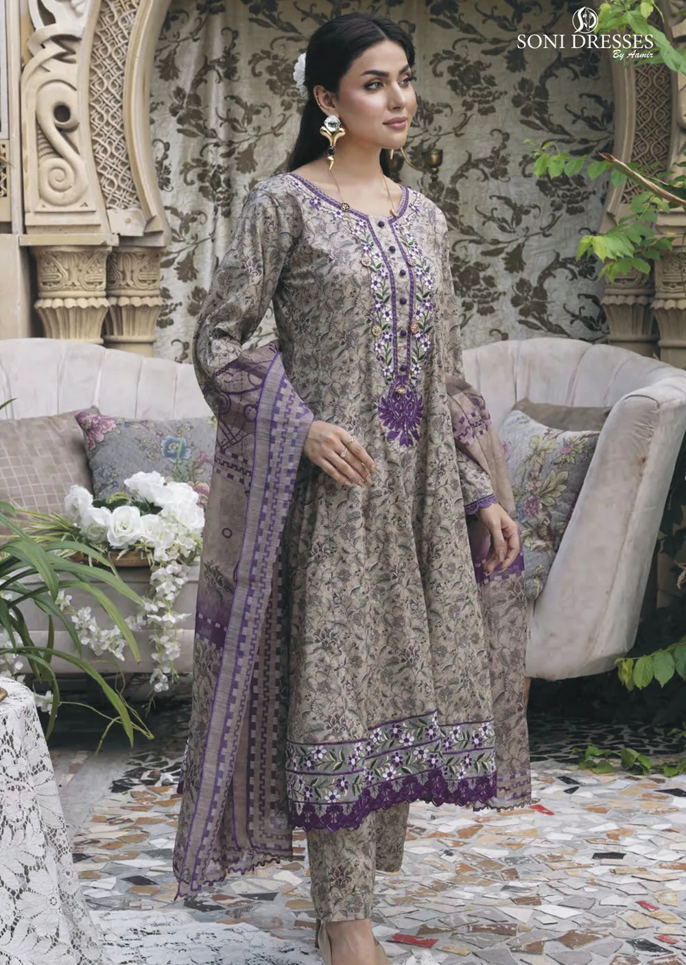SDR-03 - Readymade - Soni Dresses by Aamir Collection 2024