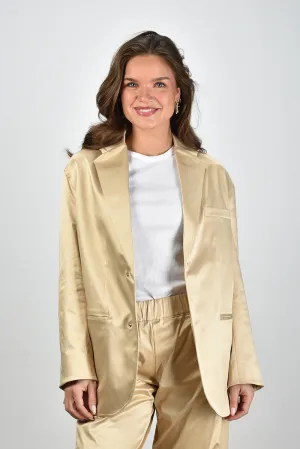Sea Me Happy blazer Bailey Shiny Cotton gold