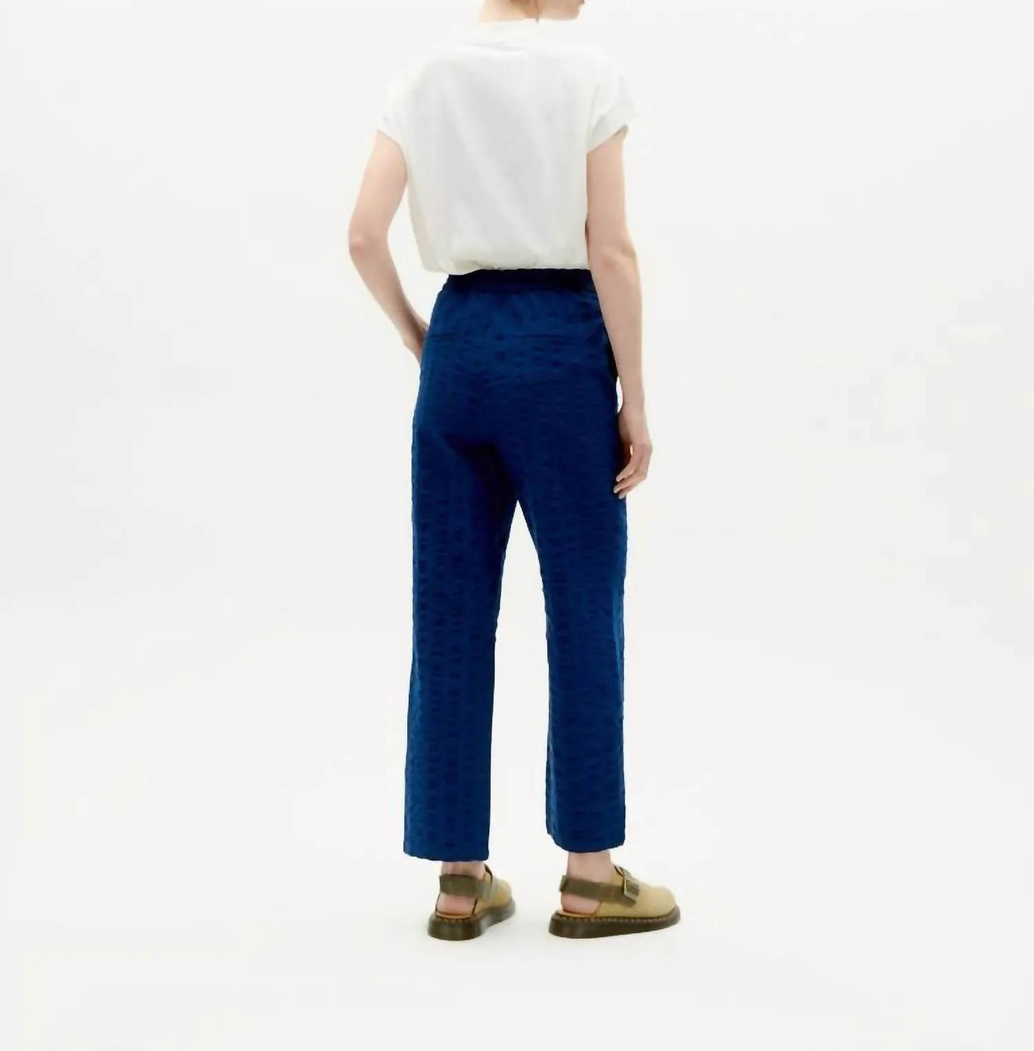 Seersucker Mariam Pants In Navy