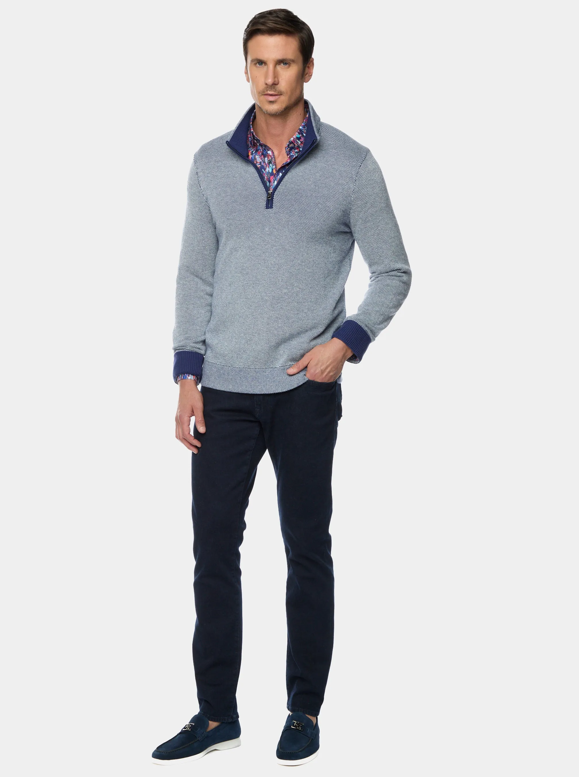 SHANE 1/4 ZIP SWEATER