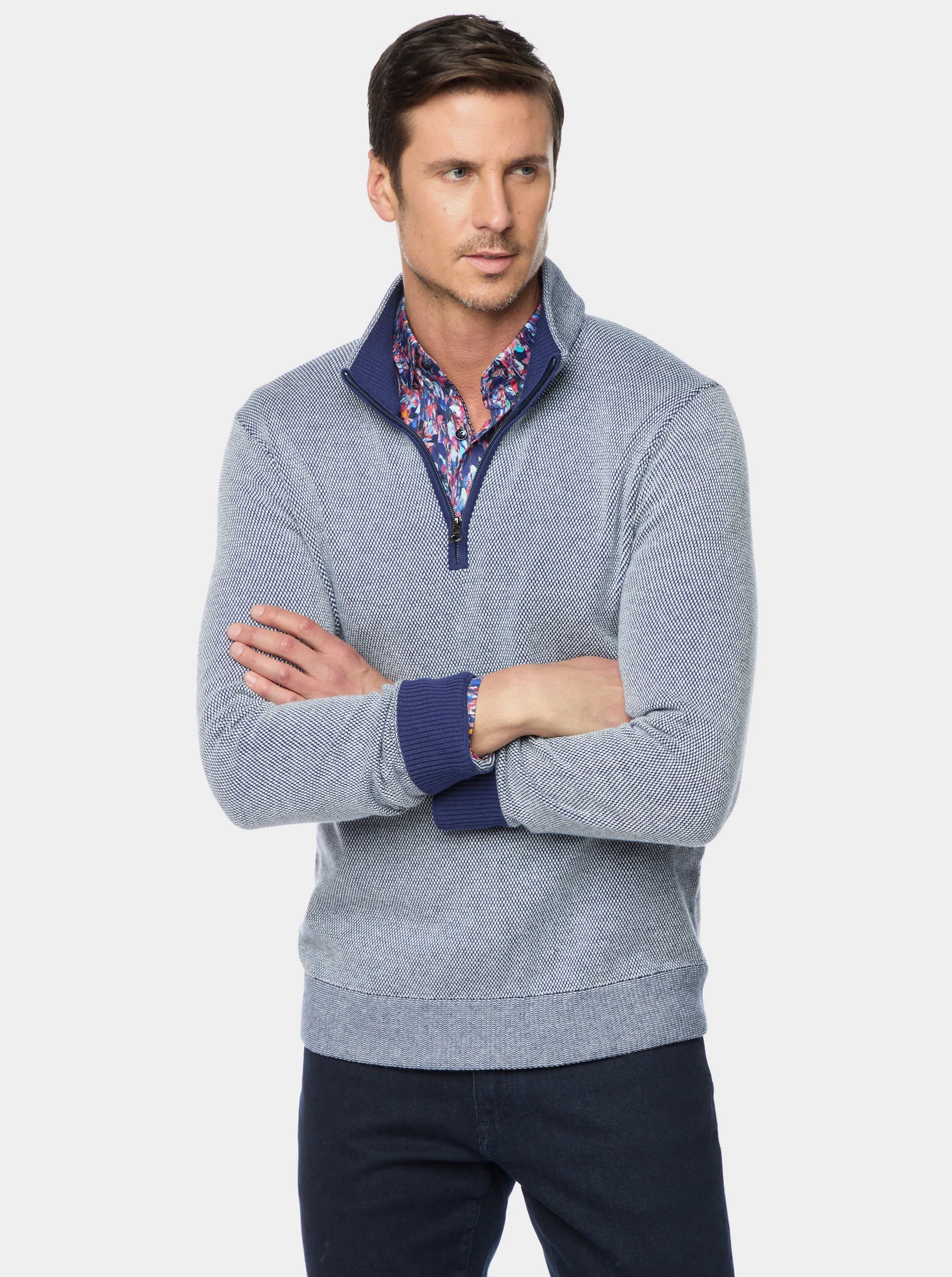 SHANE 1/4 ZIP SWEATER