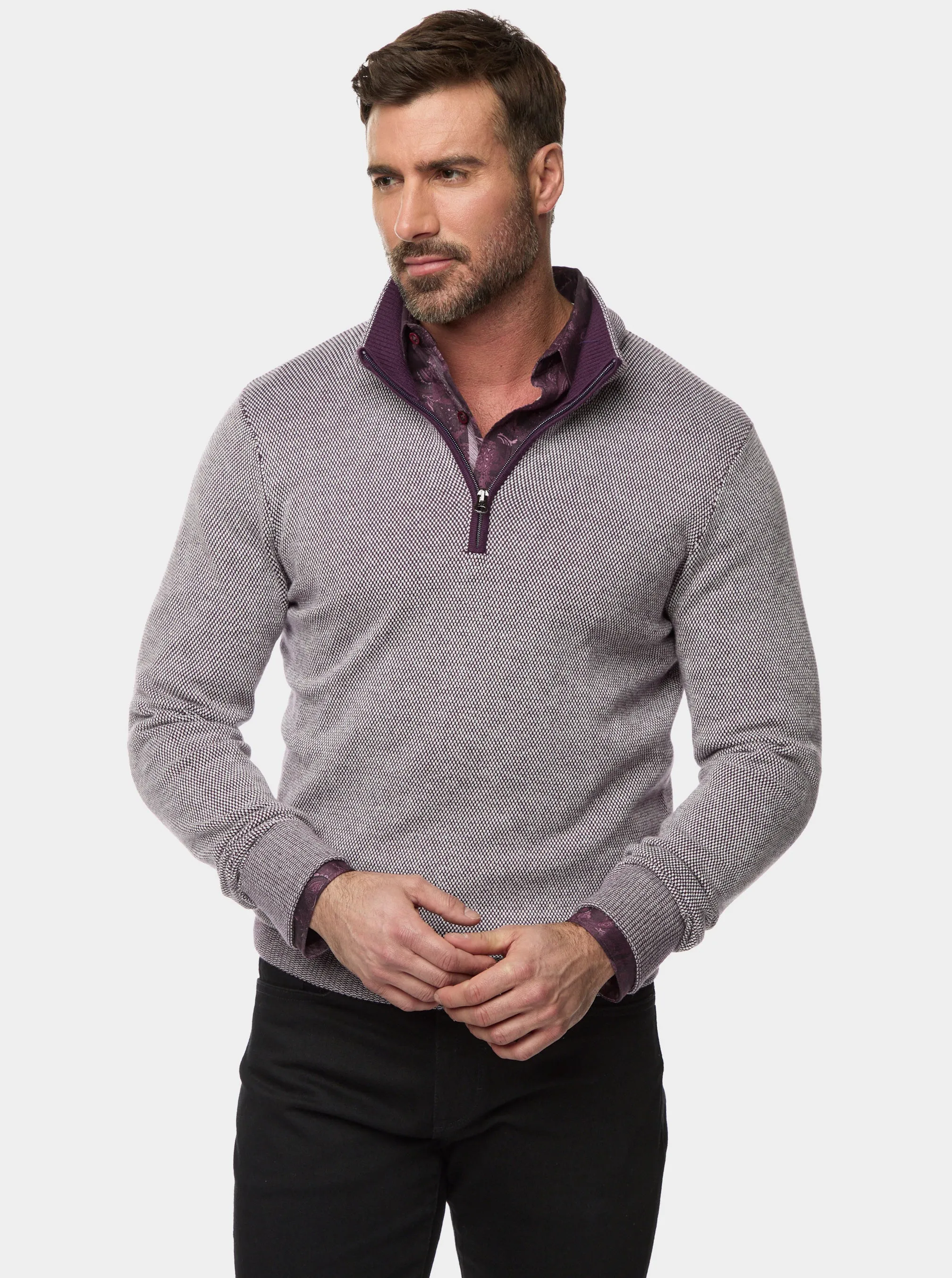 SHANE 1/4 ZIP SWEATER