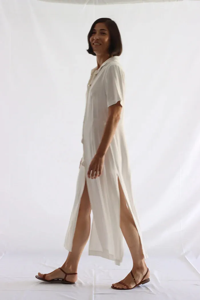 Shirt Dress in white