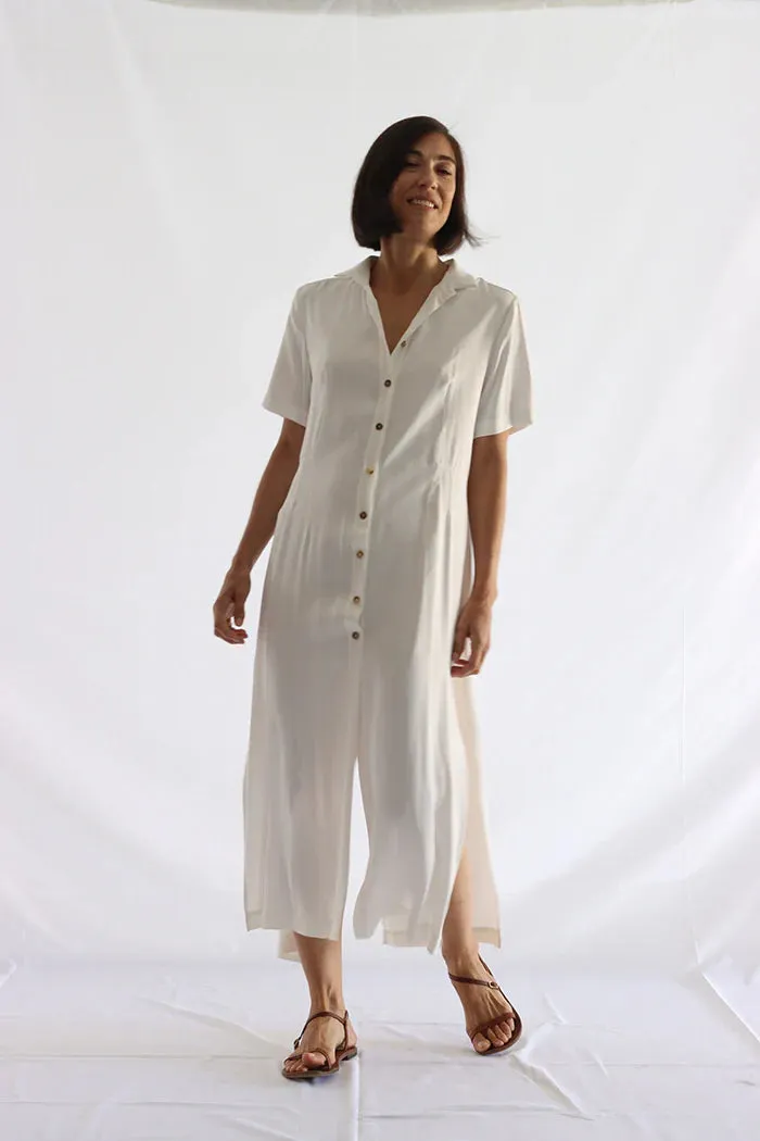 Shirt Dress in white