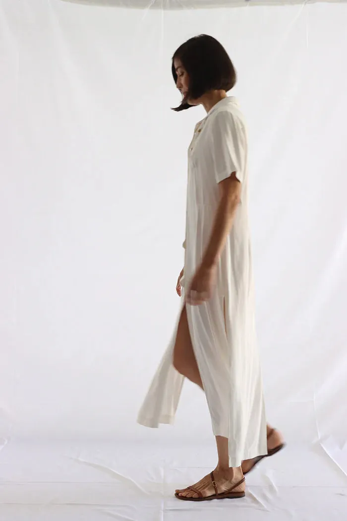 Shirt Dress in white