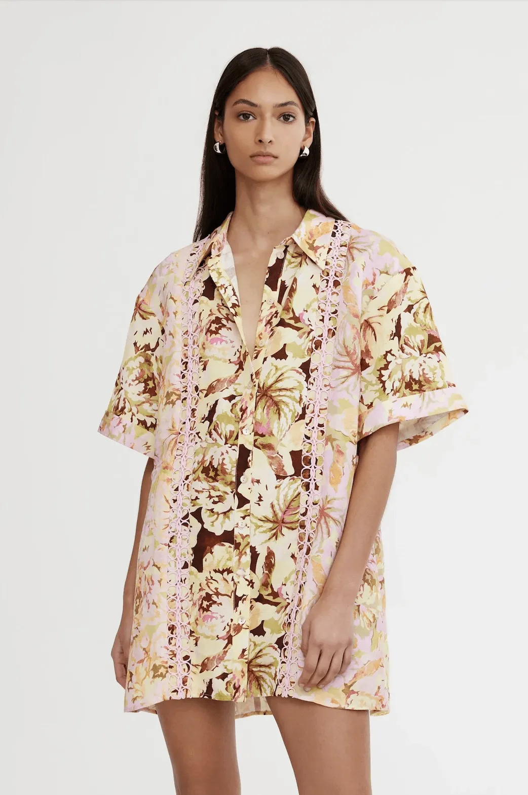 SIGNIFICANT OTHER Nicole Shirt Dress - Jungle Mix