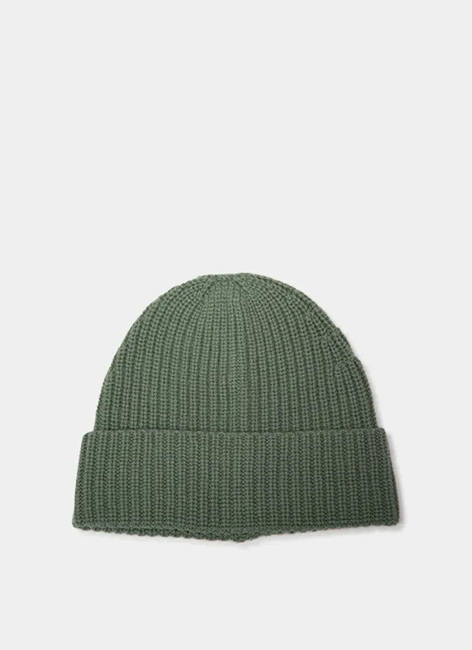 Single Fold Cashmere Beanie Leach
