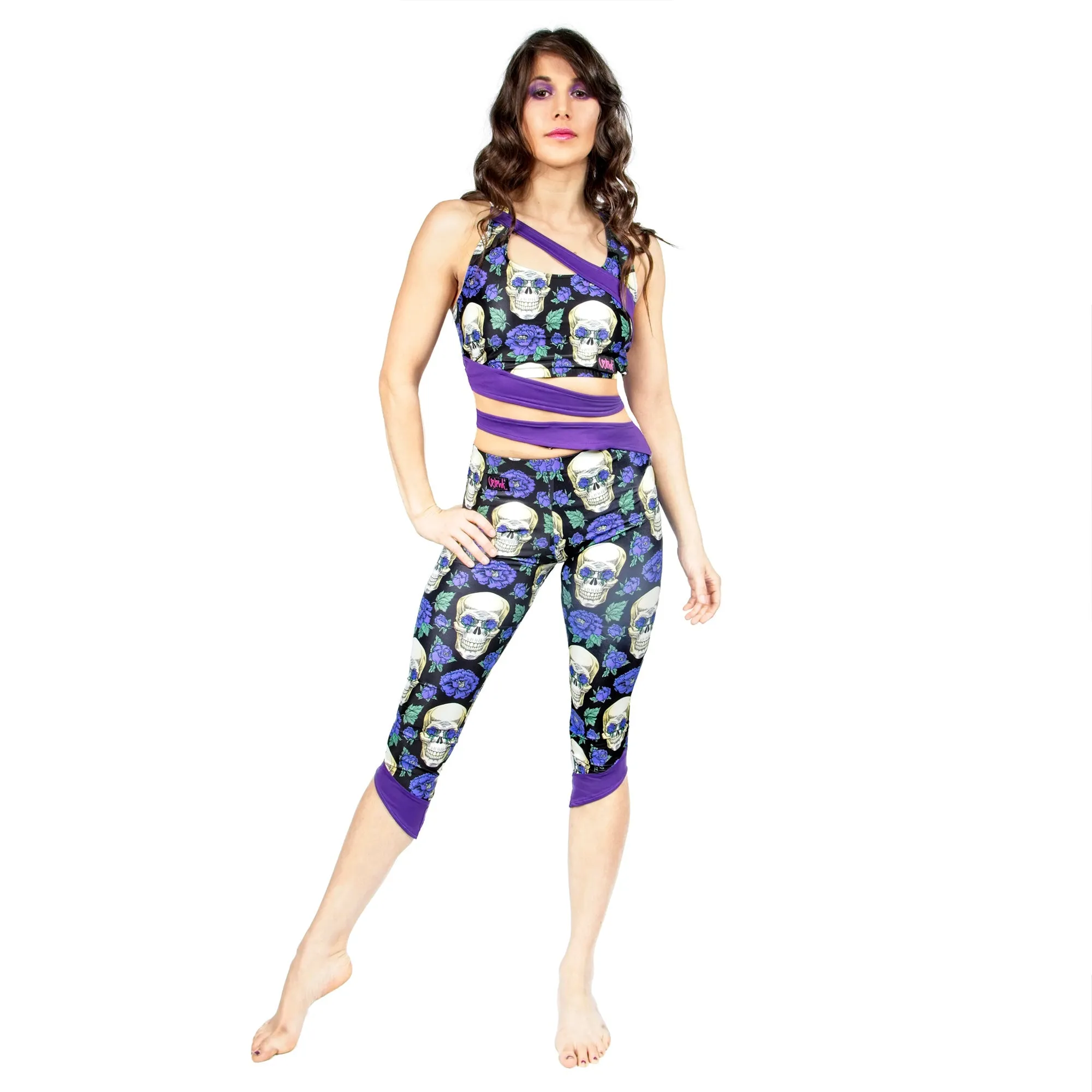 Siren Print Top - Rainbow / Black