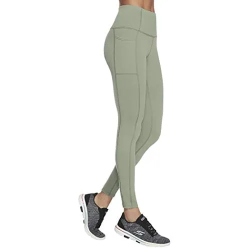 Skechers Women's GO Walk High Waisted Legging, Light Green, X-Small