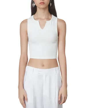 Sleeveless Ribbed Tank Top