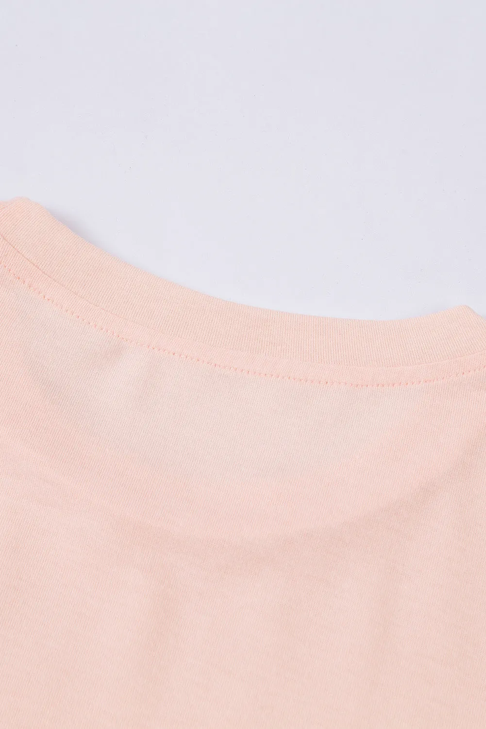 Solid Color Crew Neck Tee