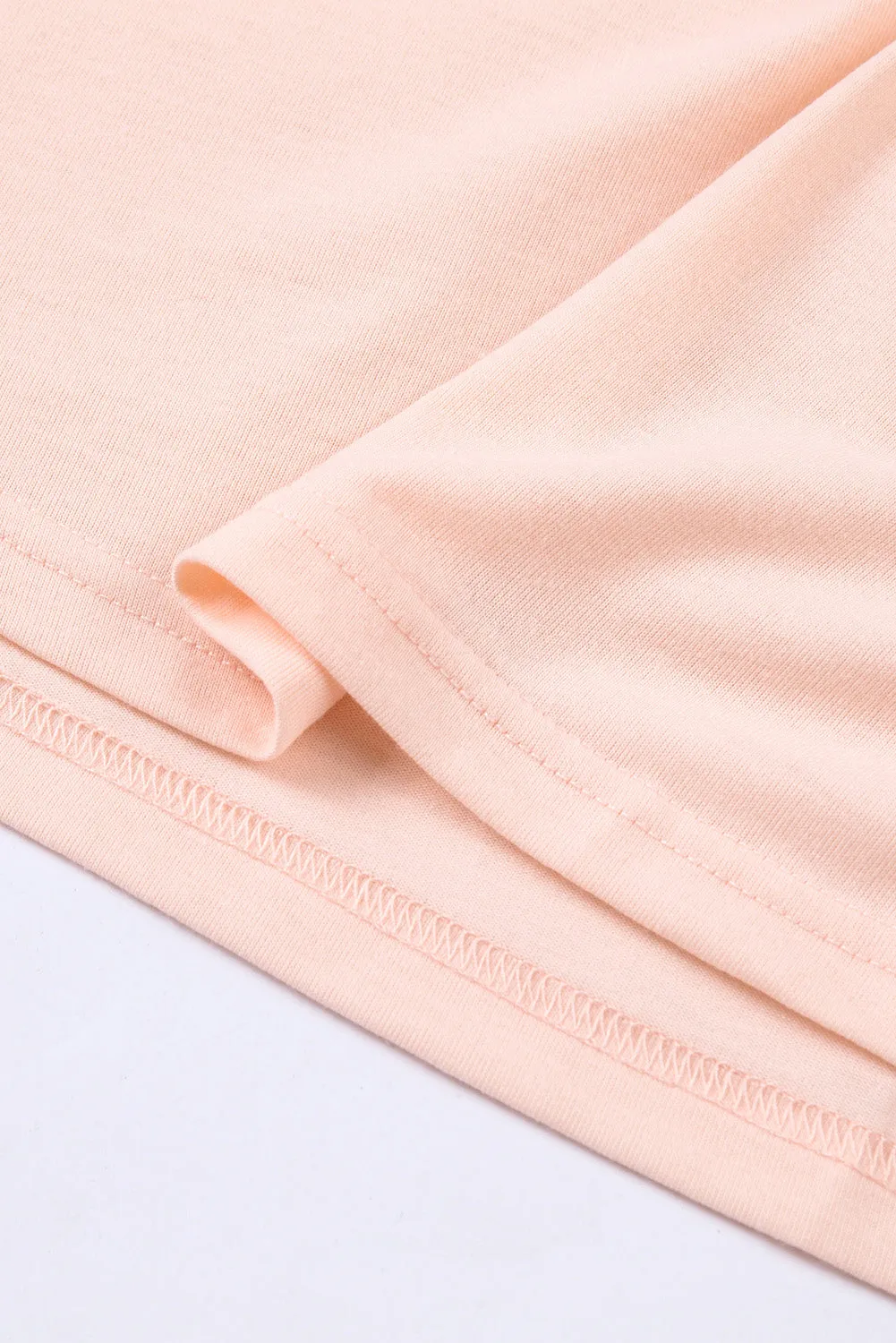 Solid Color Crew Neck Tee