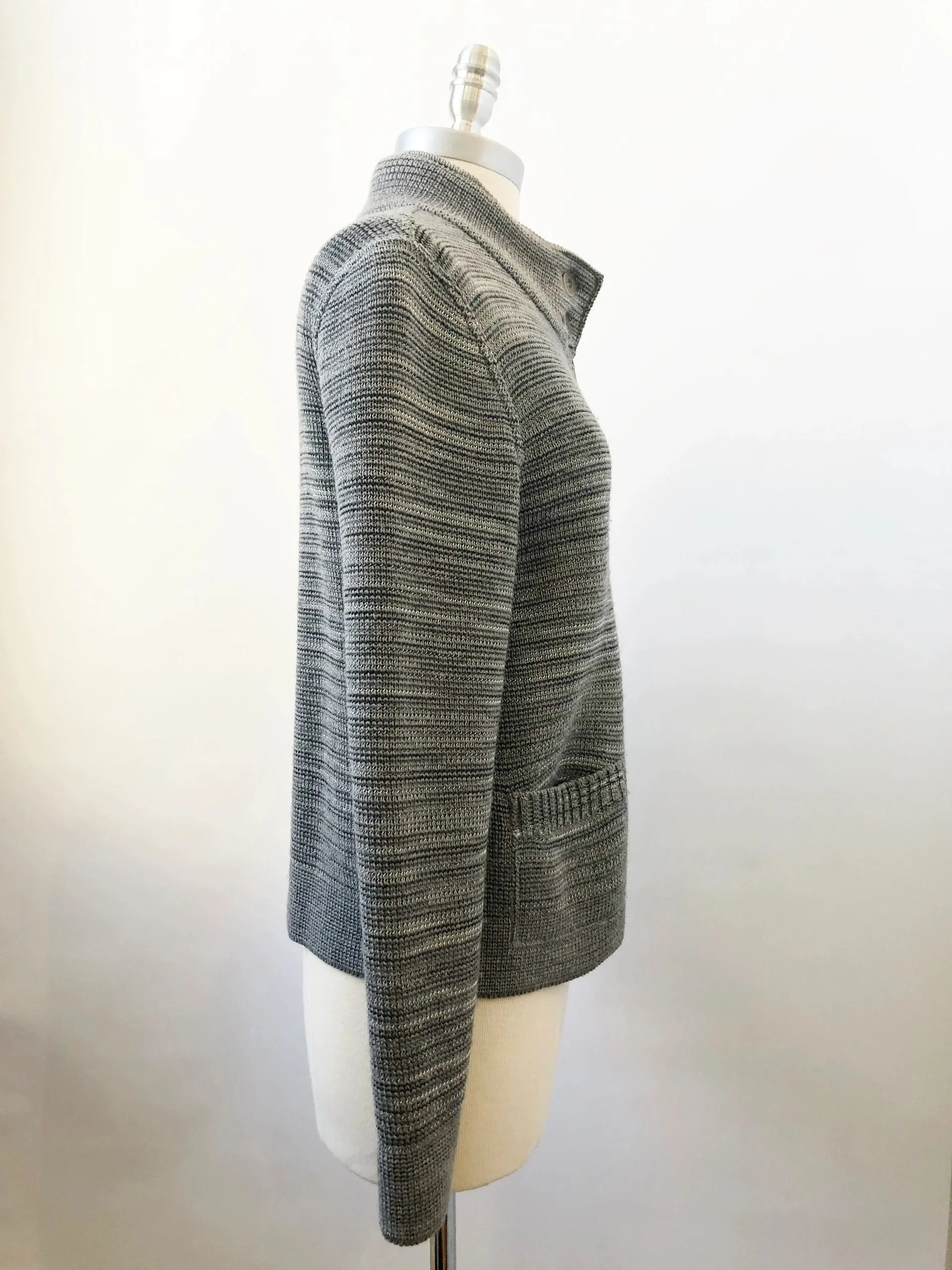 Sport Reversible Cardigan Sweater Size 42 It / S Us