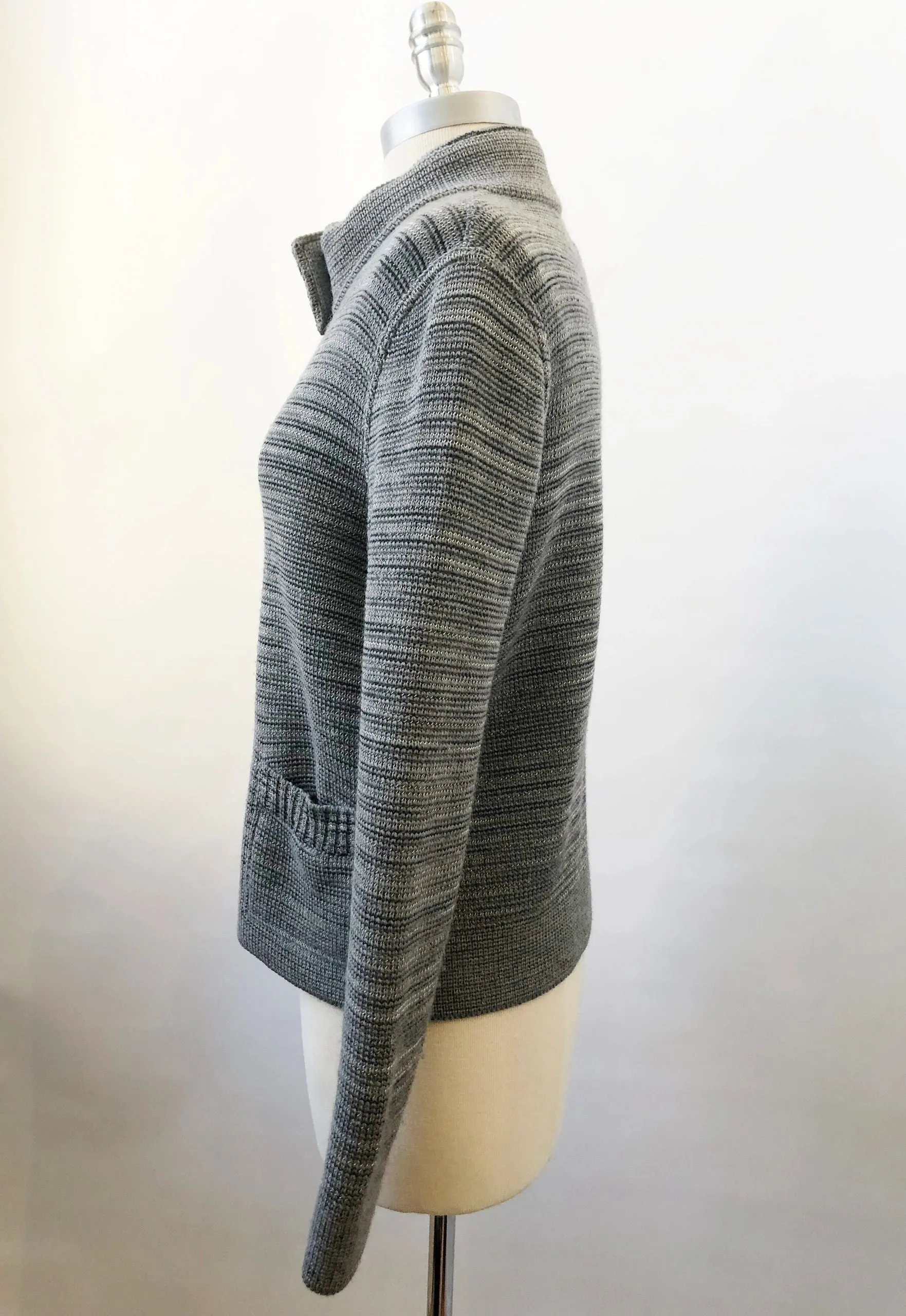 Sport Reversible Cardigan Sweater Size 42 It / S Us