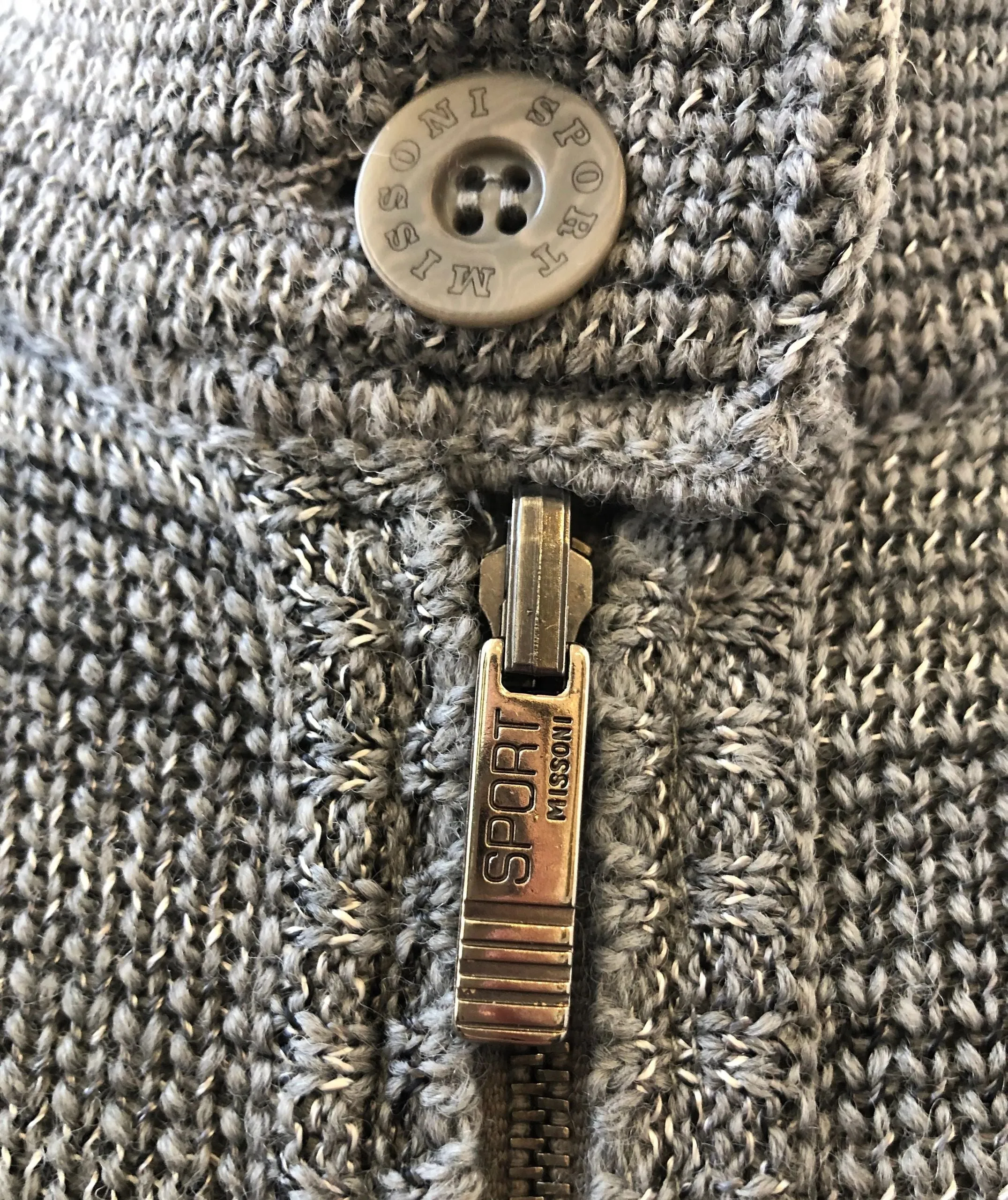 Sport Reversible Cardigan Sweater Size 42 It / S Us