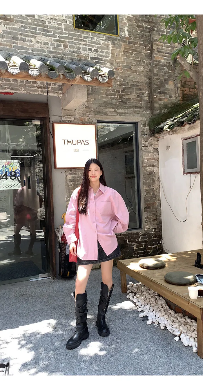 spring loose shirt tops