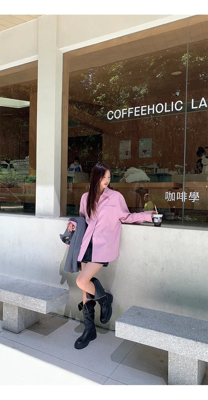 spring loose shirt tops