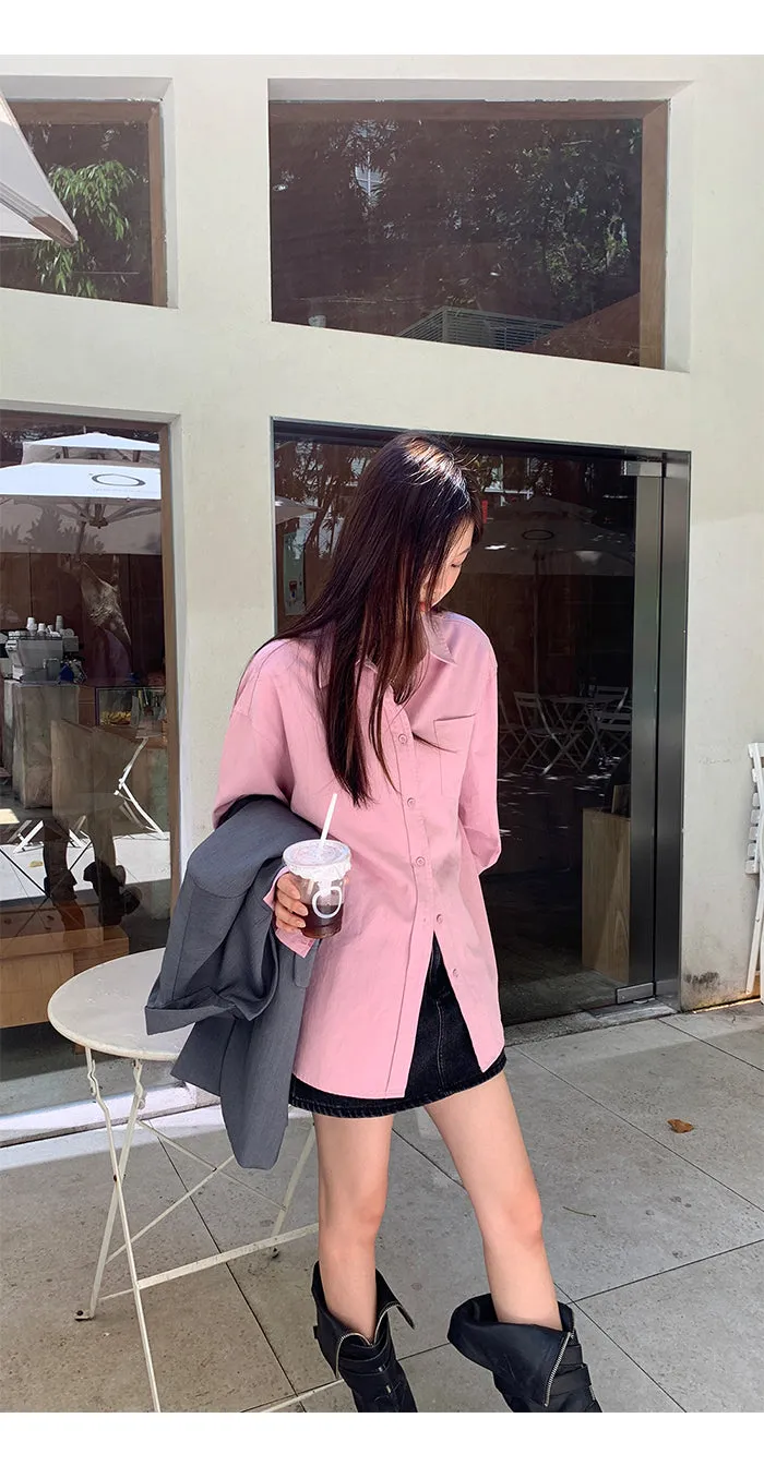 spring loose shirt tops