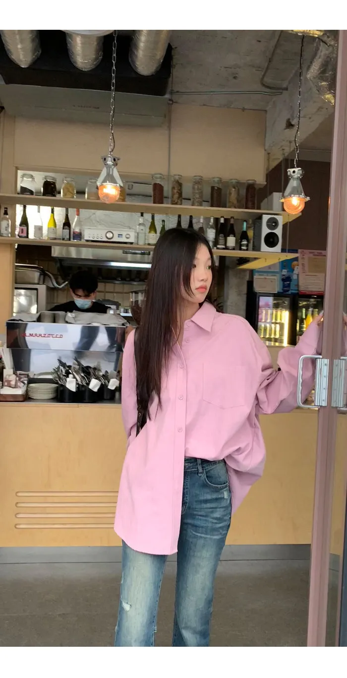 spring loose shirt tops