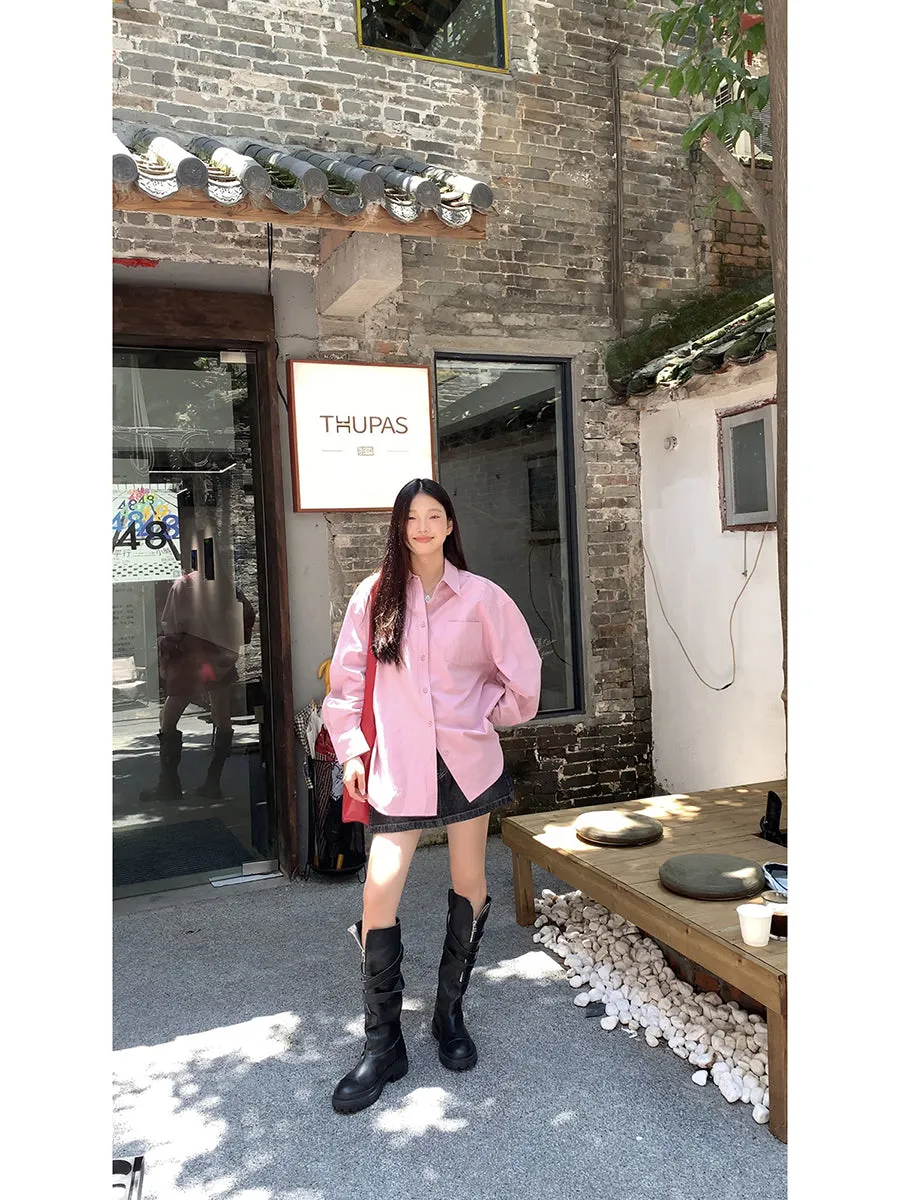 spring loose shirt tops