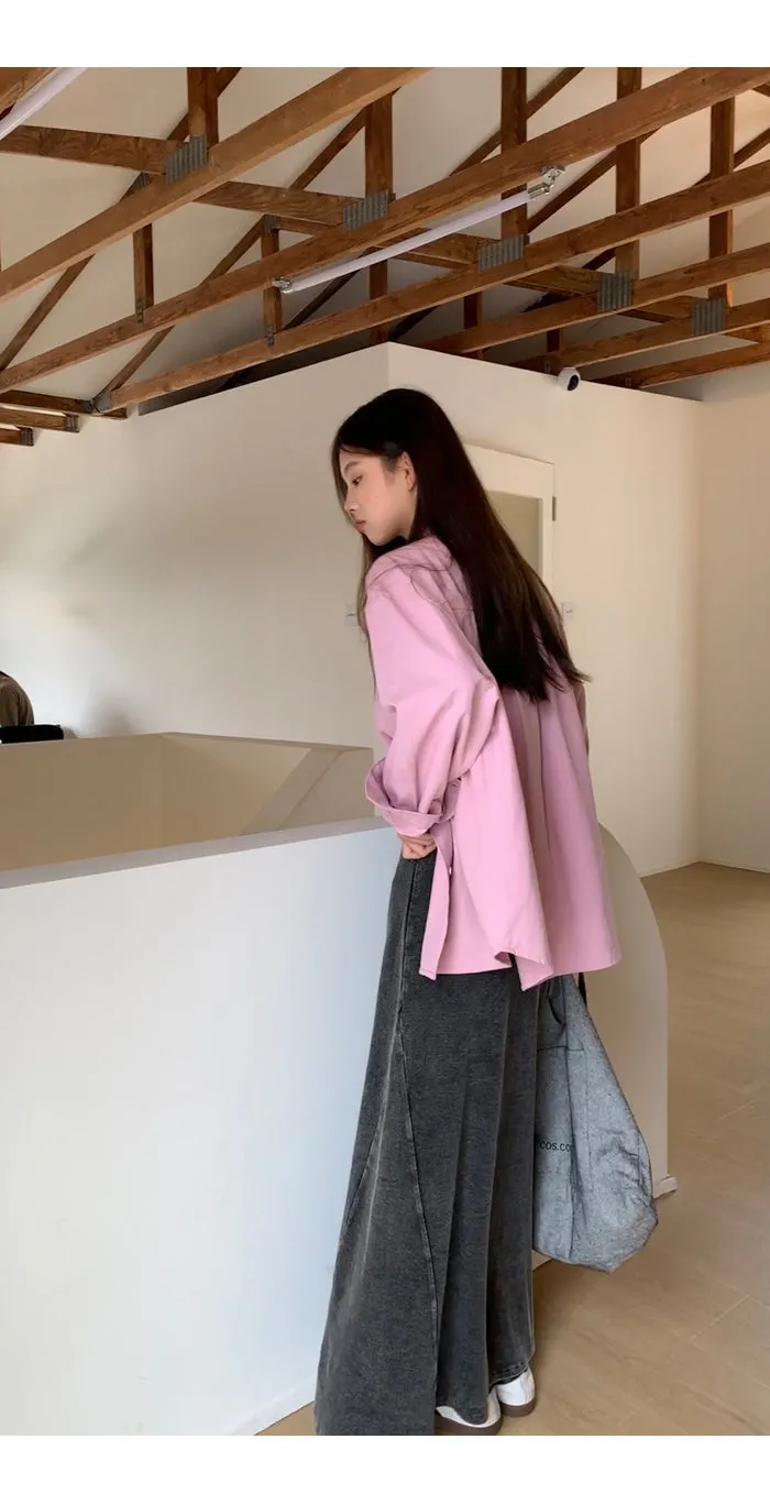 spring loose shirt tops