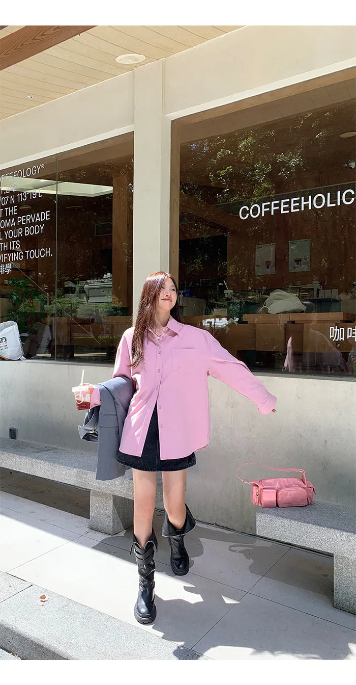 spring loose shirt tops