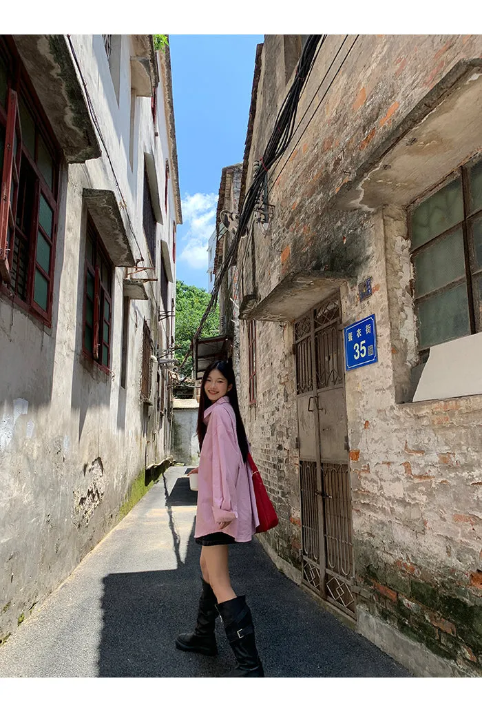 spring loose shirt tops