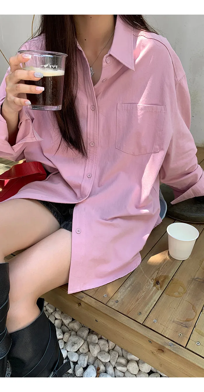 spring loose shirt tops