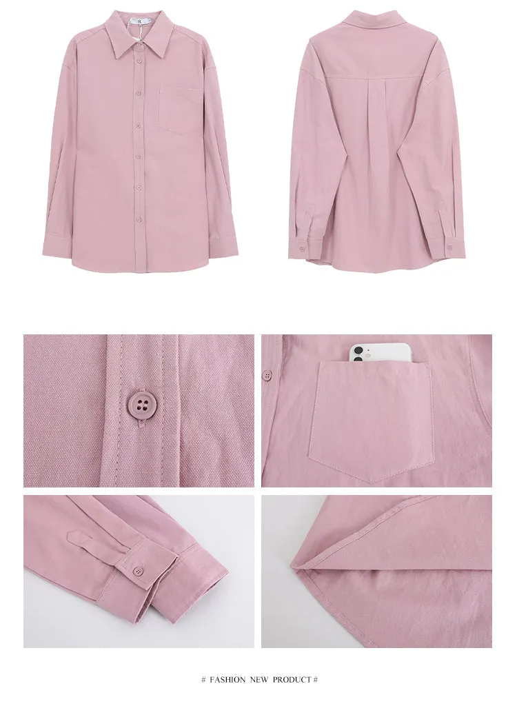 spring loose shirt tops