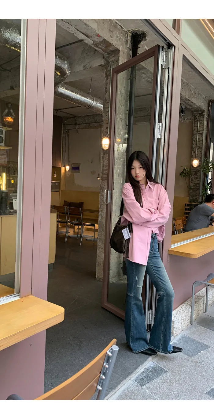 spring loose shirt tops