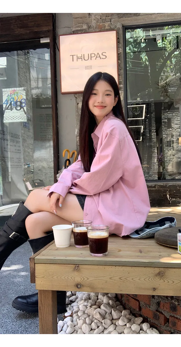 spring loose shirt tops