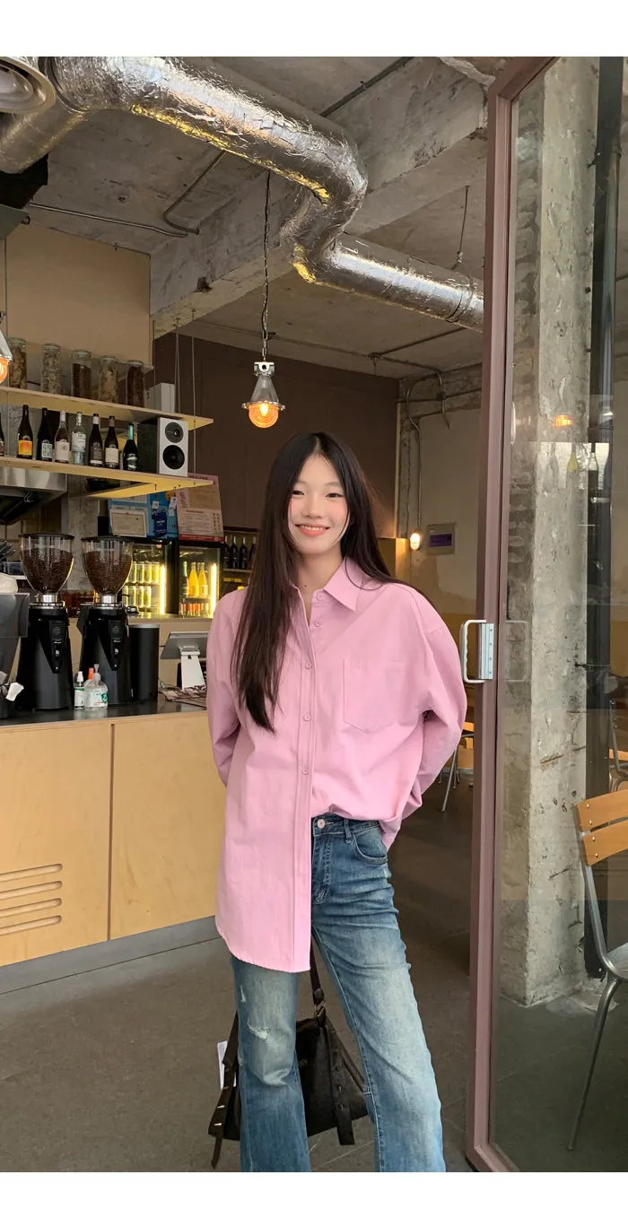 spring loose shirt tops