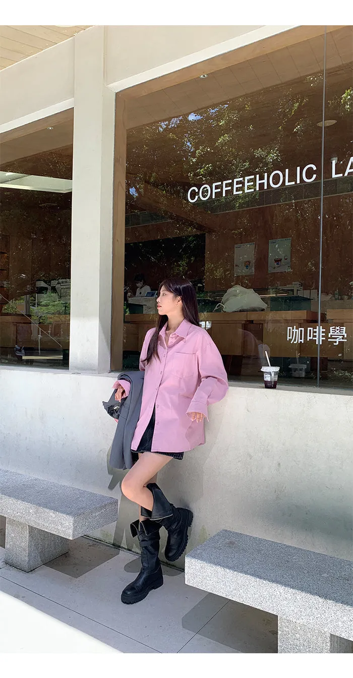 spring loose shirt tops