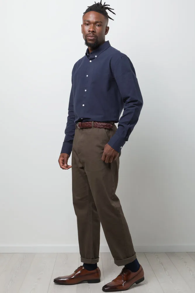 Straight Leg Chino Pants Dark Green