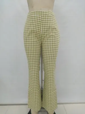 Straight Leg Gingham Pants