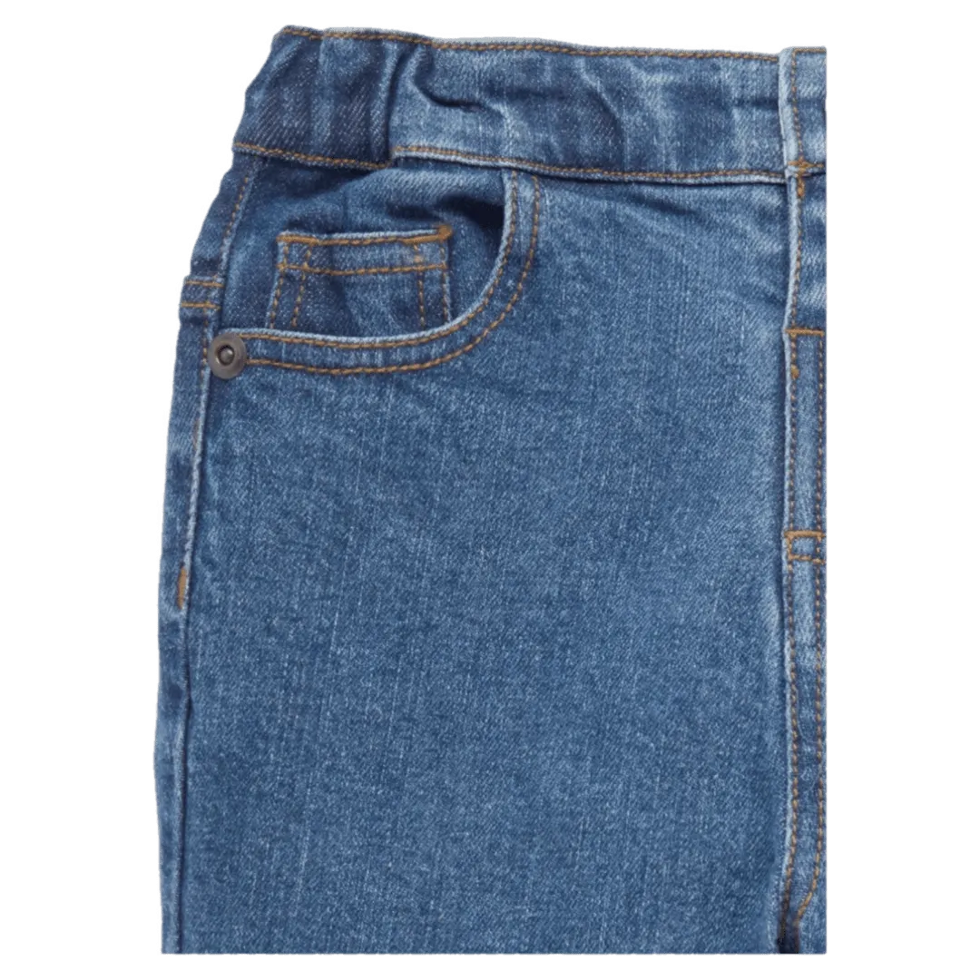 Straight Leg Jean - Mid Denim
