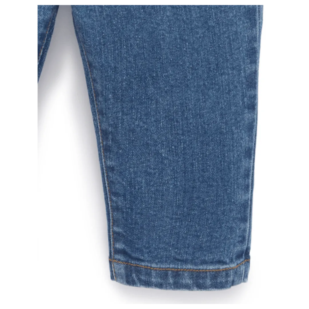 Straight Leg Jean - Mid Denim