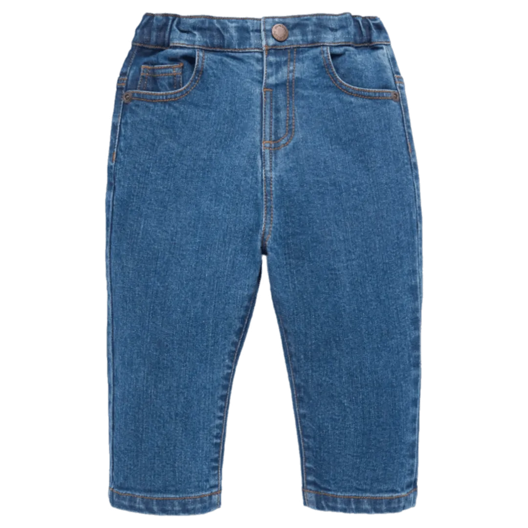 Straight Leg Jean - Mid Denim