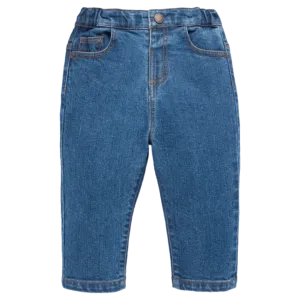 Straight Leg Jean - Mid Denim