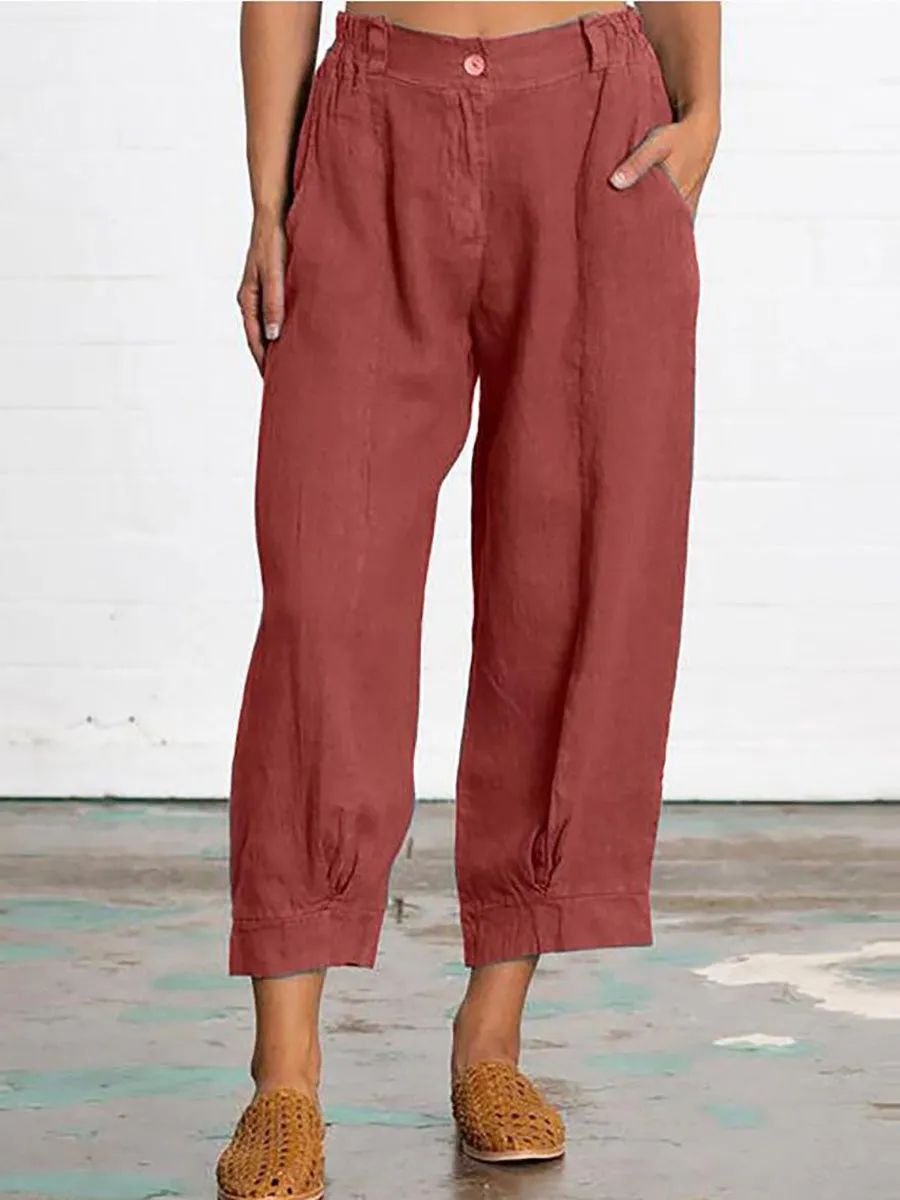 Stunncal Mid Waist Straight Leg Pants