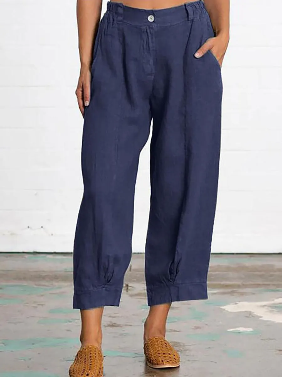 Stunncal Mid Waist Straight Leg Pants