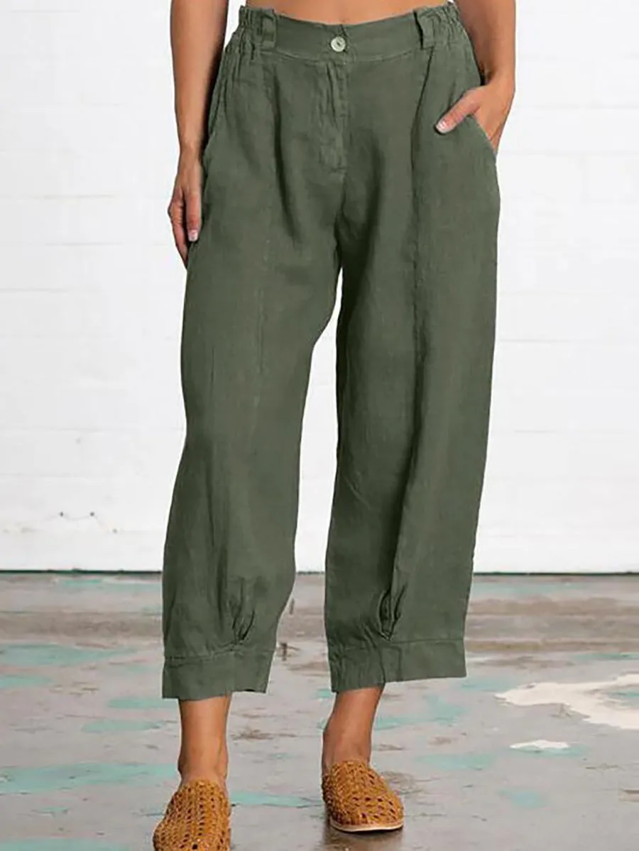 Stunncal Mid Waist Straight Leg Pants