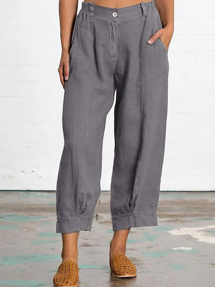 Stunncal Mid Waist Straight Leg Pants