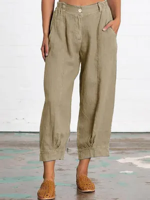 Stunncal Mid Waist Straight Leg Pants