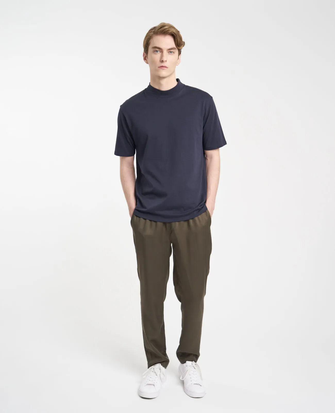 Supima High Neck Tee