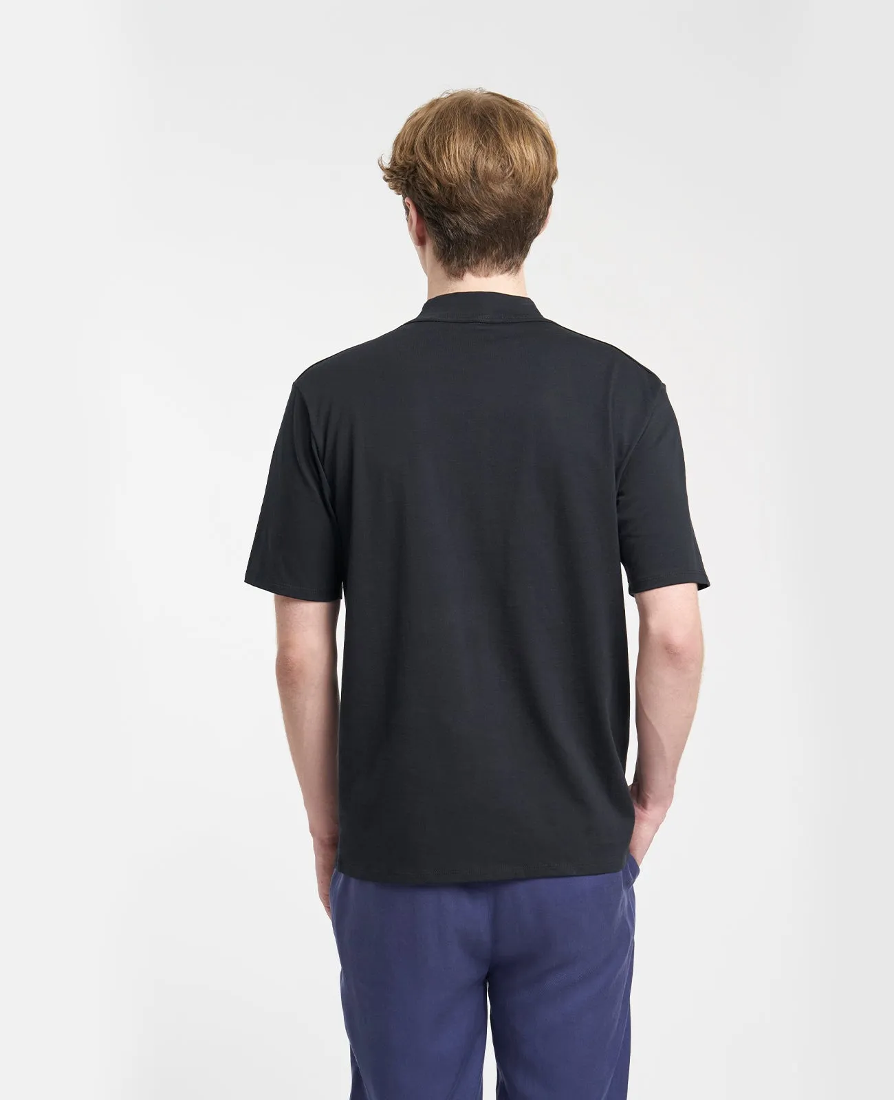 Supima High Neck Tee