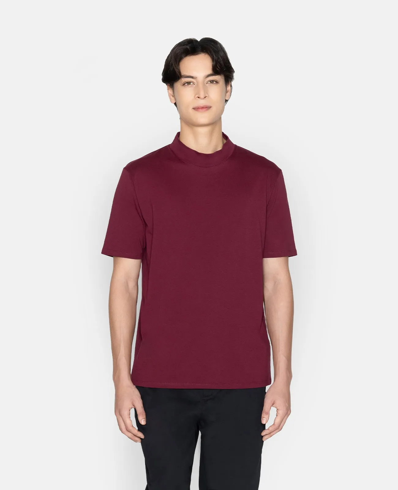 Supima High Neck Tee
