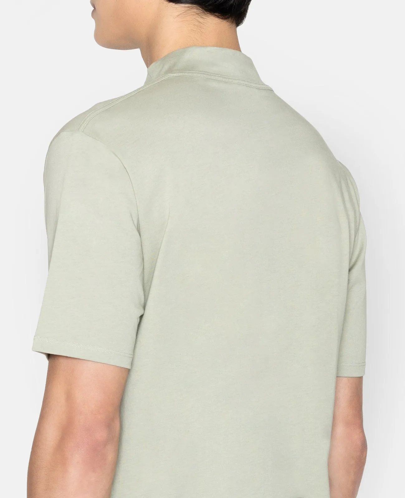 Supima High Neck Tee