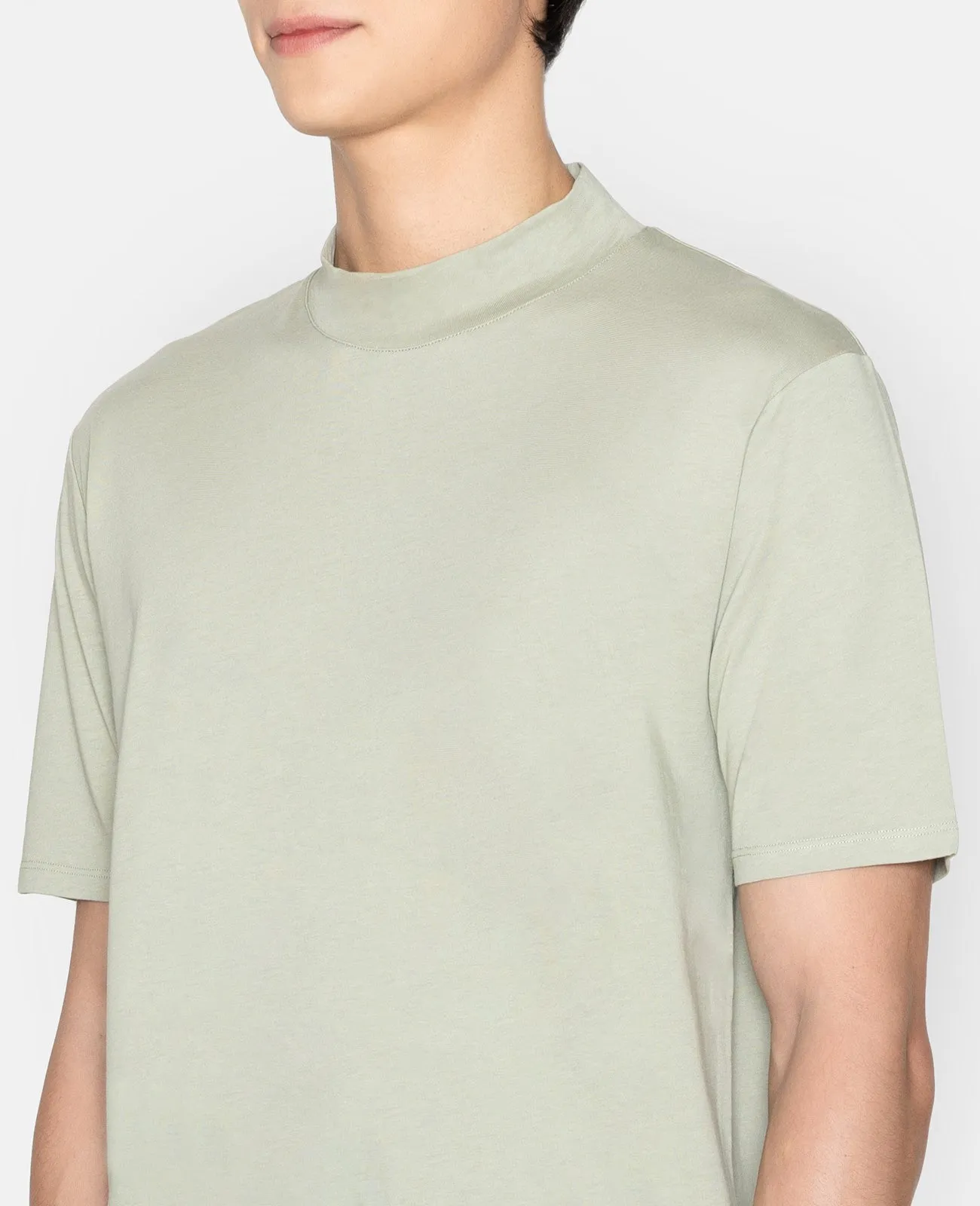Supima High Neck Tee